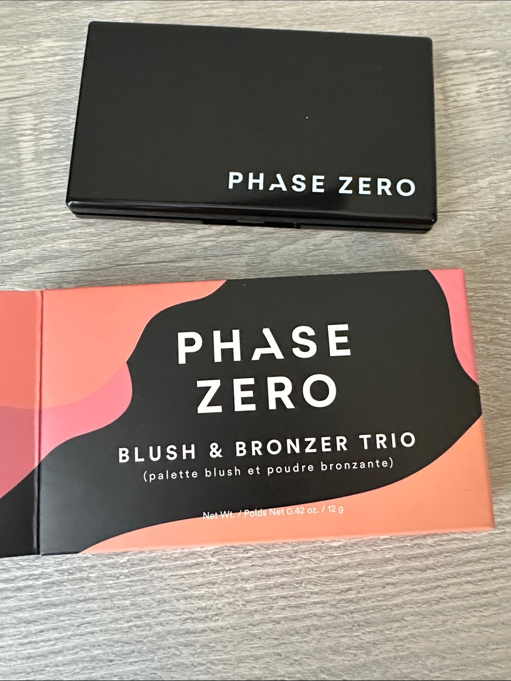 NWOT Phase Zero Blush & Bronzer Trio - Pink Coral Palette
